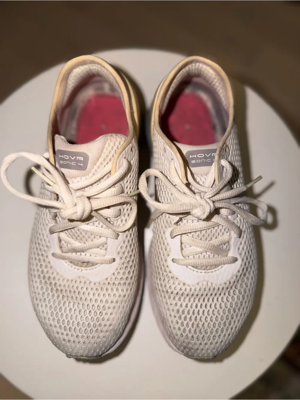 Under Armour HOVR Sonic 4 Women's Cream/Light Pink Running Shoes